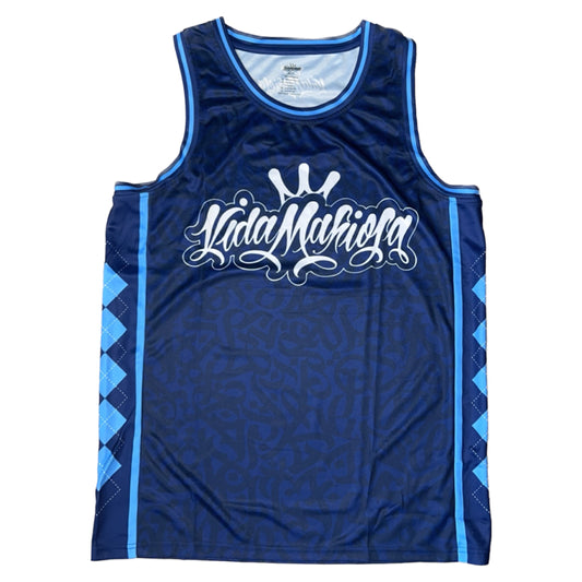 Blue Vida Mafiosa Basketball Jersey