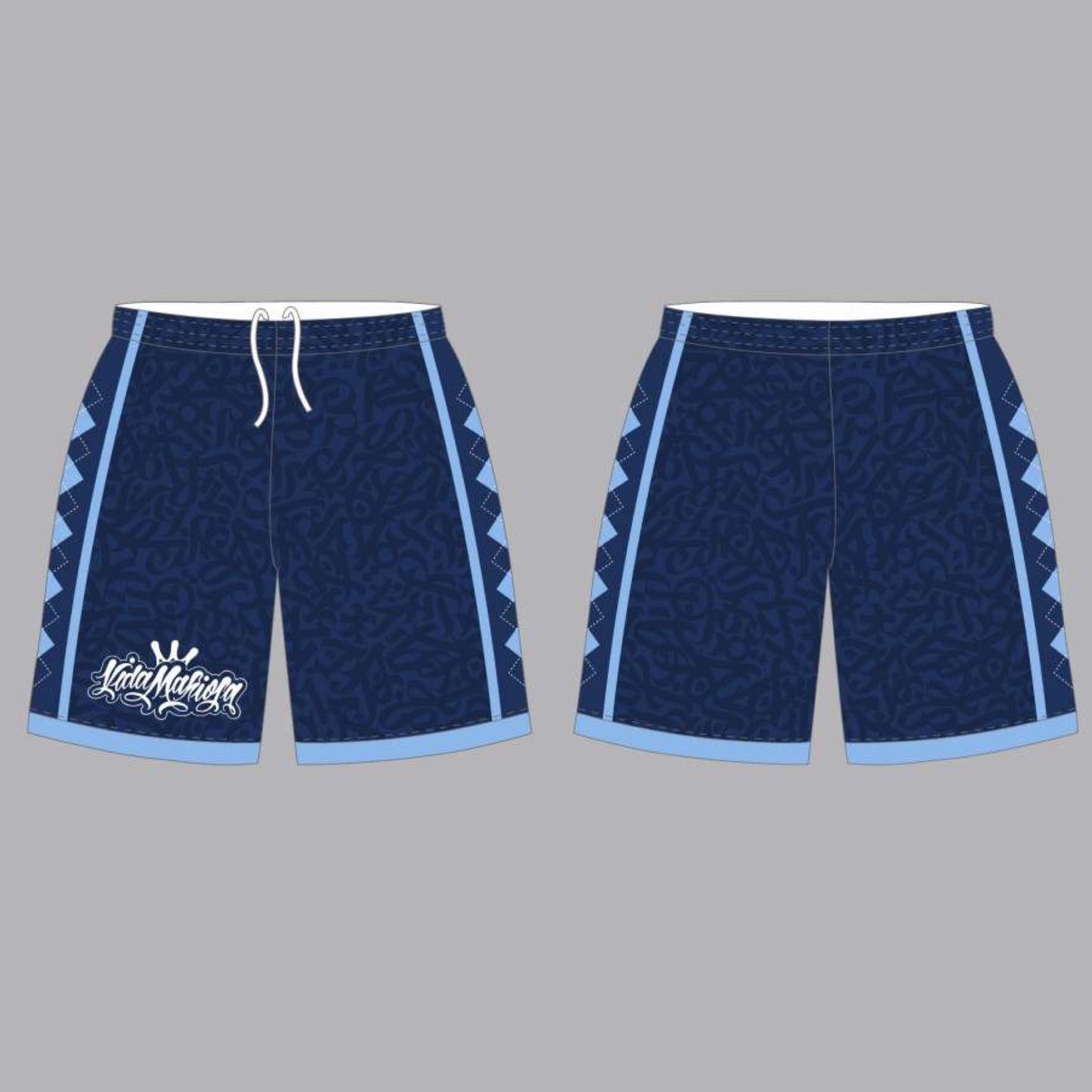 Blue Vida Mafiosa Shorts